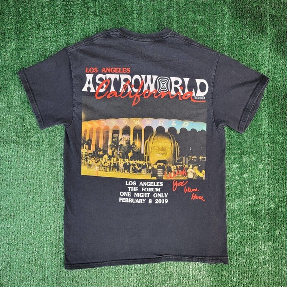 RARE 2019 Travis Scott ASTROWORLD Los Angeles The Forum Shirt Small Wish You - Picture 2 of 7
